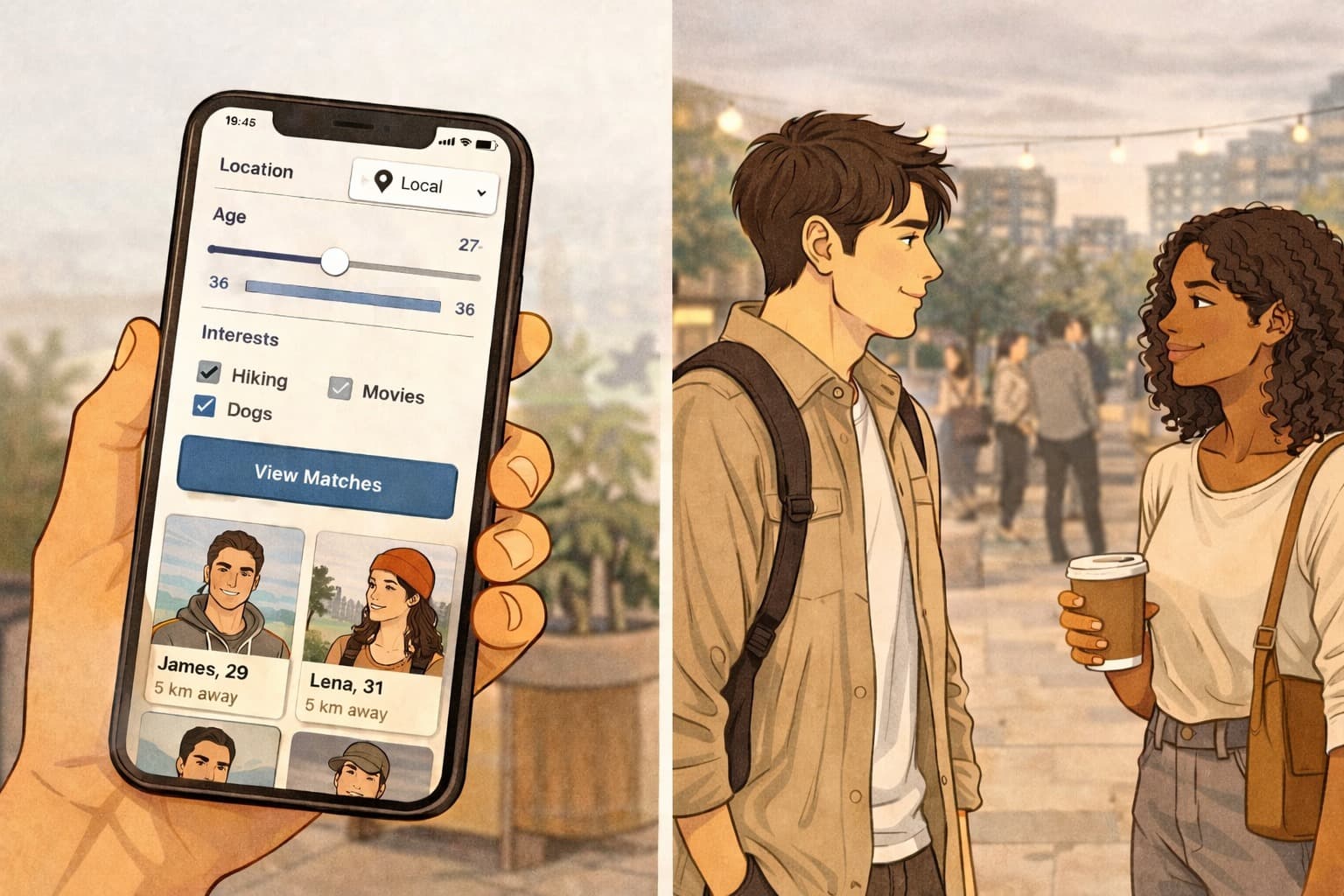 Algorithms vs organic encounters