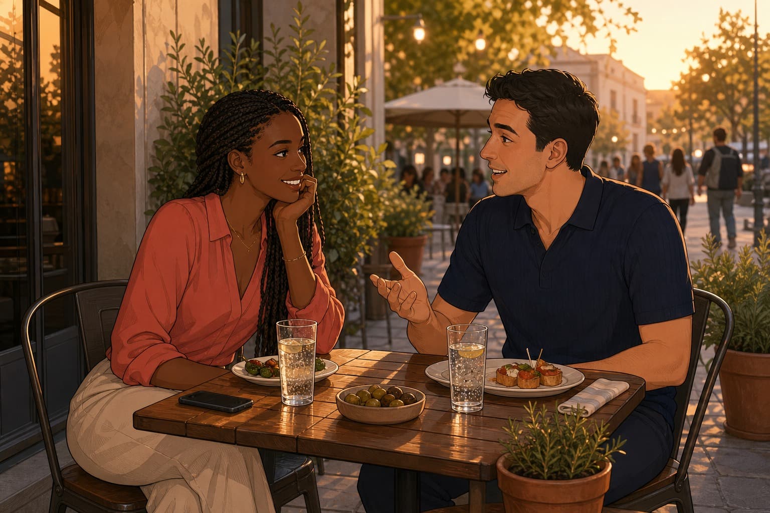 Compliments in dating and early conversations